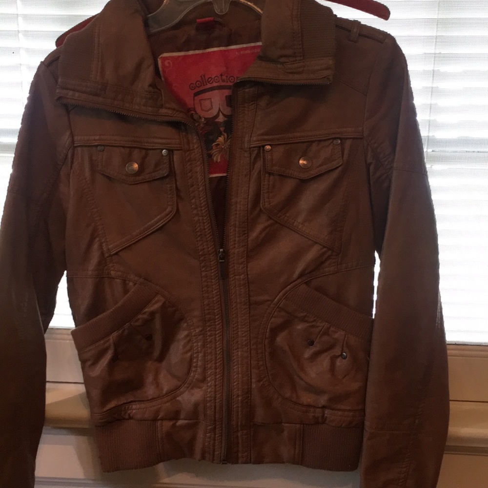Faux leather jacket